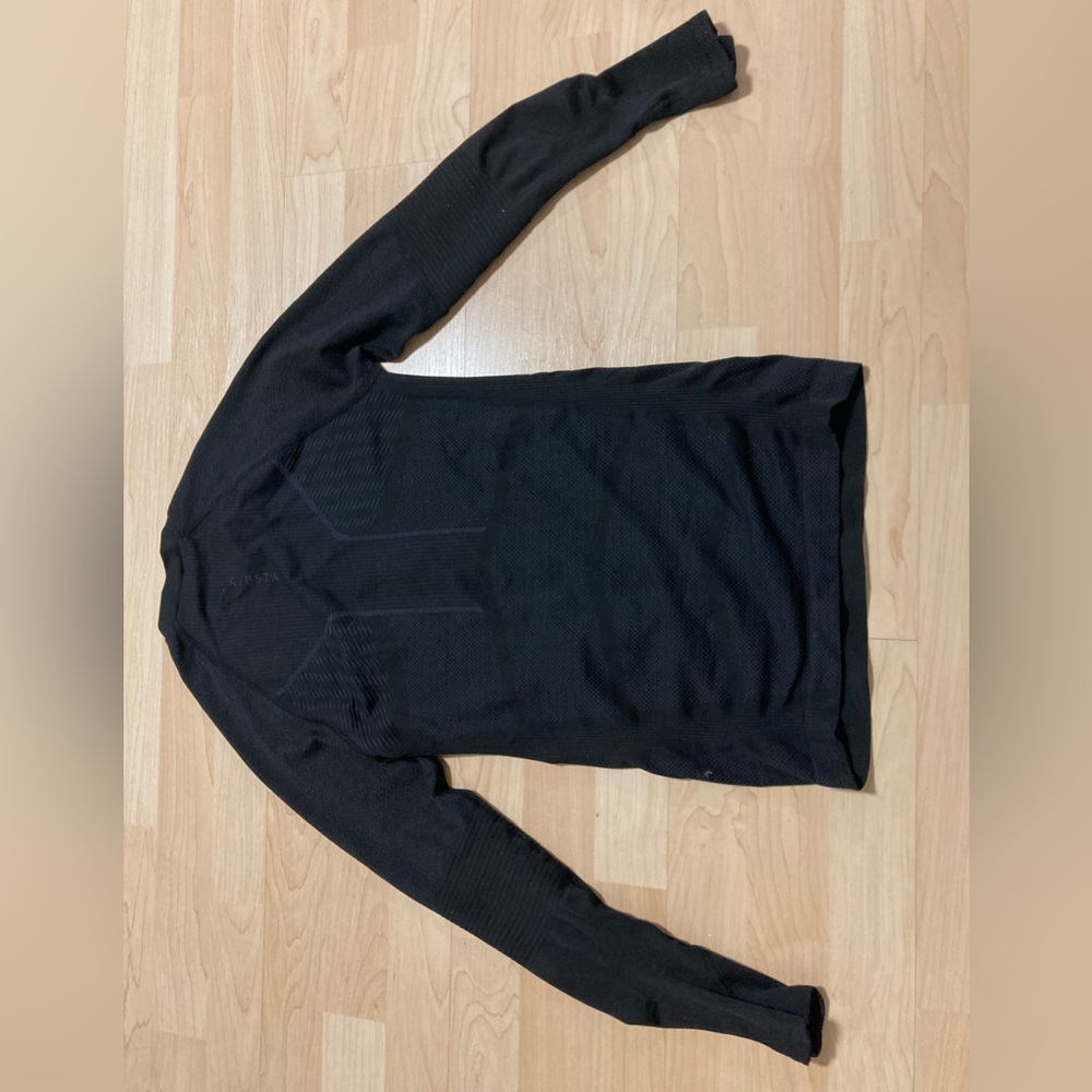 Black thermical long-sleve shirt for sport - Picture 4 of 4